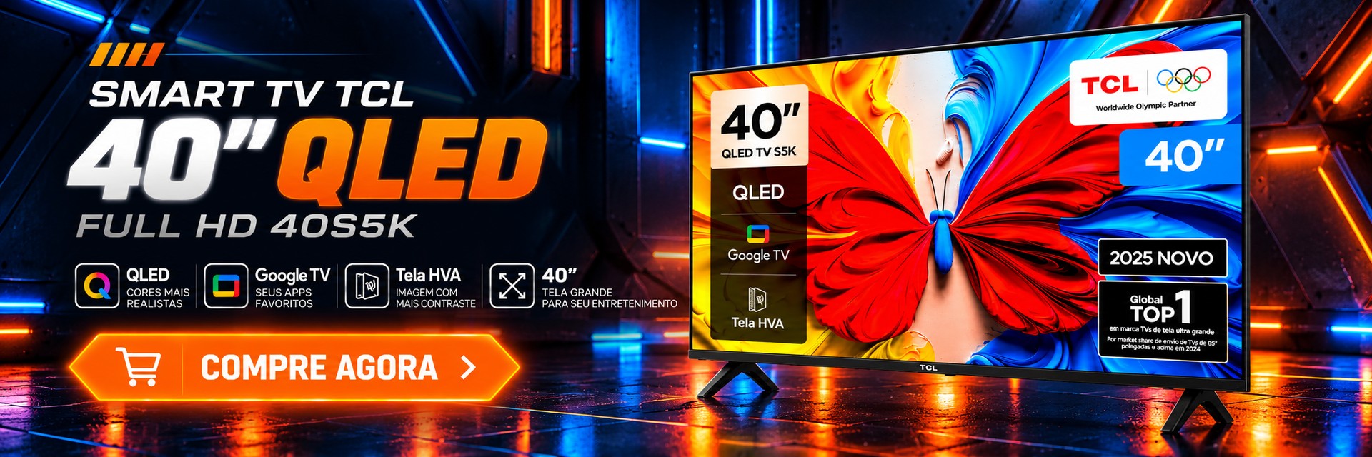 Smart TV TCL 40 QLED Full HD 40S5K