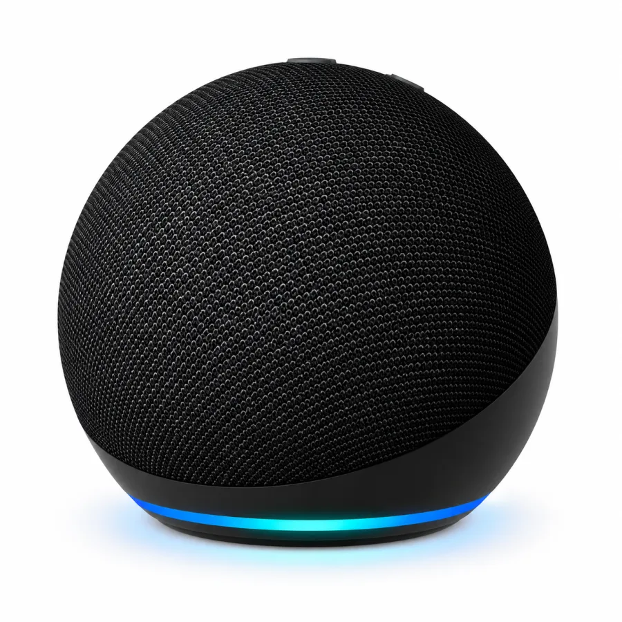Echo Dot 5ª Geração Amazon Smart Speaker com Alexa em Português, Sensor de Temperatura, Wi-Fi Dual Band e Matter, Preto