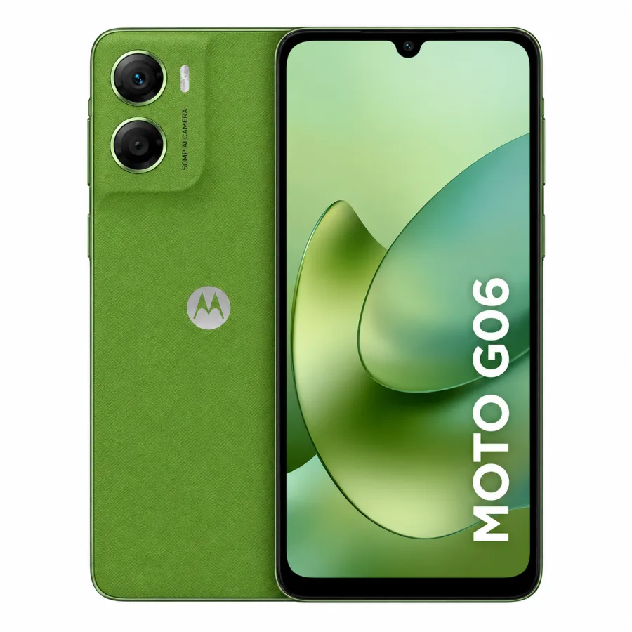 Smartphone Motorola Moto G06 4G 256GB, 4GB RAM + 8GB RAM Boost, Tela 6,9" HD+ 120Hz, Câmera 50MP, Bateria 5200mAh, Verde