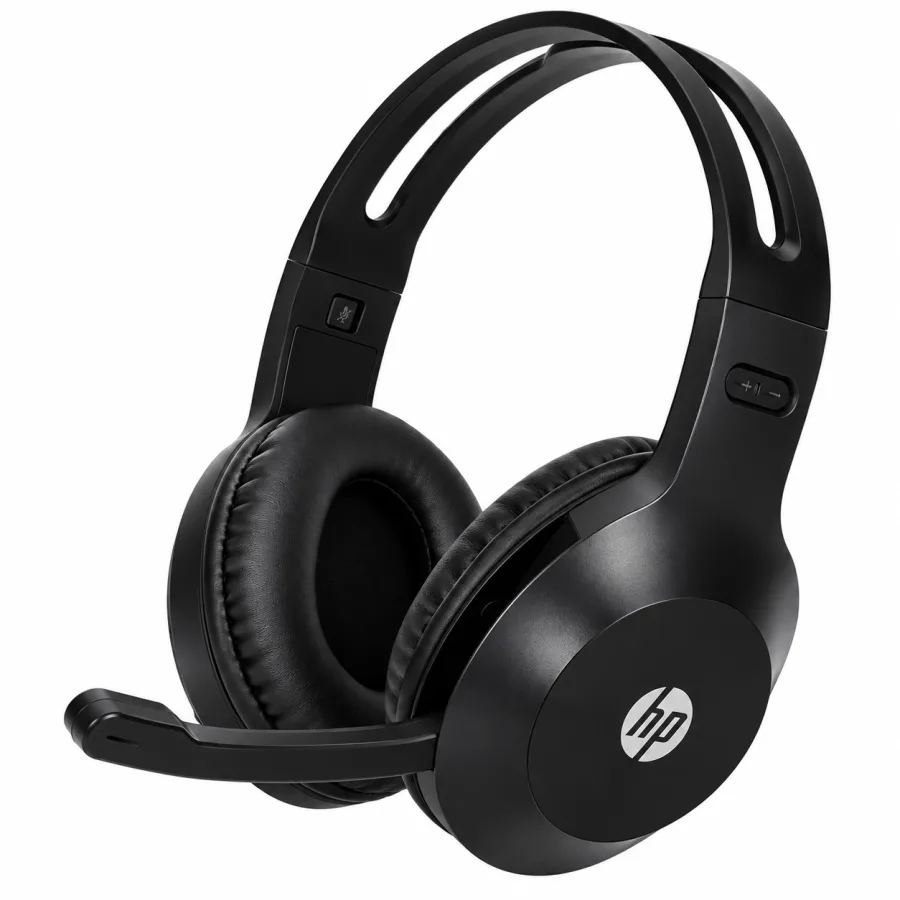 Headset HP DHH-1601 Drivers de 40mm Dois Plugues P2 de 3,5mm para PC Microfone Ajustável 360 Graus Cabo de 2 Metros Preto 194S2AA