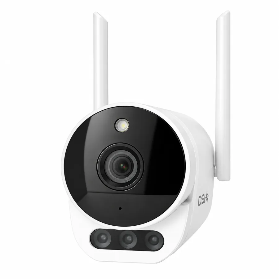 Câmera de Segurança DSI AC03 Dome Wi-Fi Full HD 1080p 2MP Áudio Bidirecional Slot para Cartão SD Branca