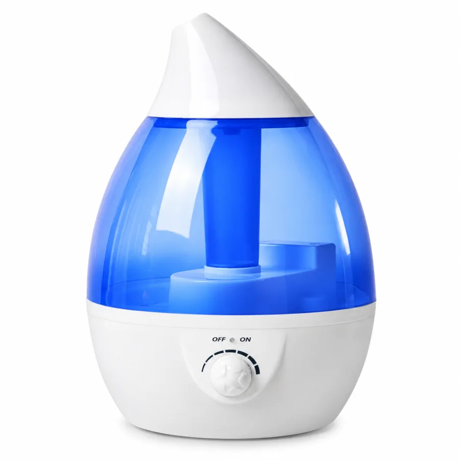 Umidificador de Ar Ultrassônico Mais 4L Difusor de Aromas Luminária LED Autonomia até 20h Azul Escuro
