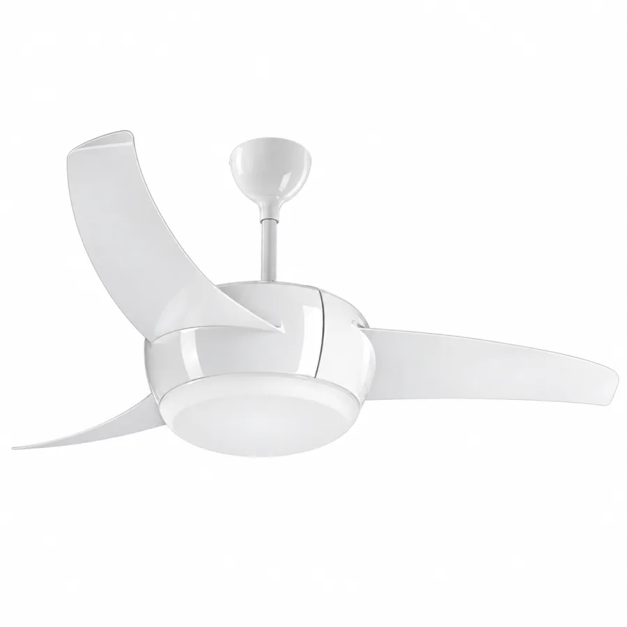 Ventilador de Teto Ventisol Vórtice Inverter 3 Pás 6 Velocidades Luminária LED 18W Inclusa Controle Remoto Timer Bivolt Branco