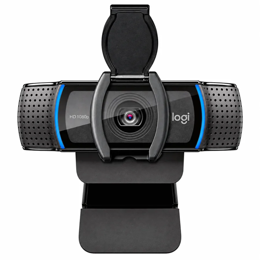Webcam Logitech C920s Pro Full HD 1080p 30 fps com Autofoco Lente de Vidro de 5 Elementos Campo de 78 Graus Microfone Estéreo e Tampa de Privacidade