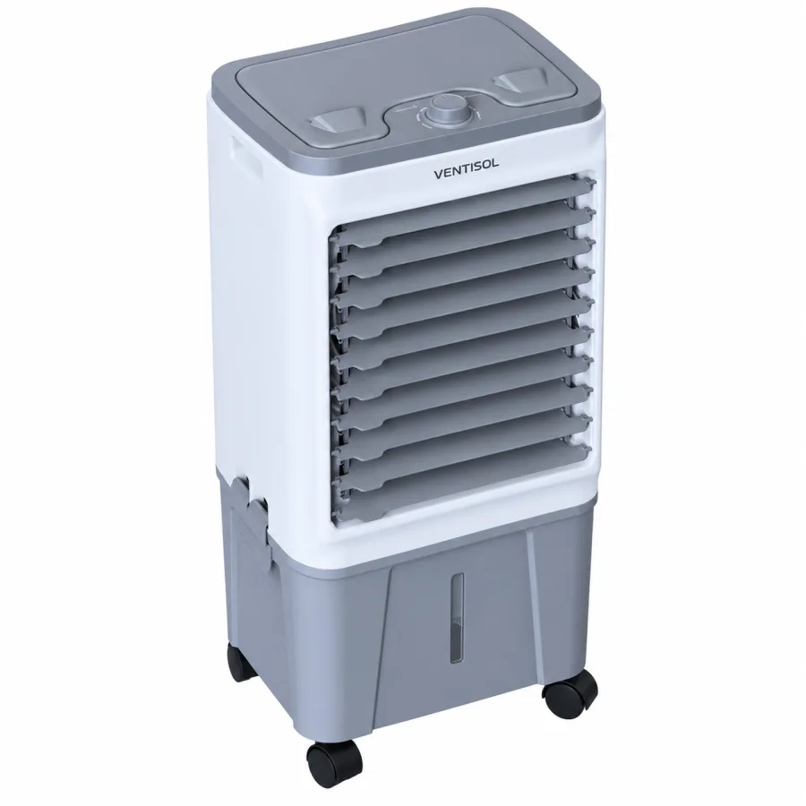 Climatizador Evaporativo Ventisol CLIN16 Linha Pro 16 Litros 3 Velocidades Rodízios 130W Branco e Cinza 127V ou 220V