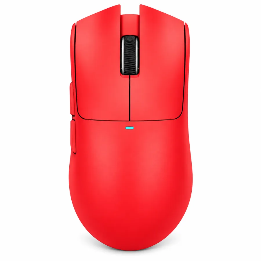 Mouse Gamer Sem Fio Attack Shark X11 63 g Sensor PAW3311 de 22000 DPI Três Modos com Base de Carregamento Magnética RGB Vermelho