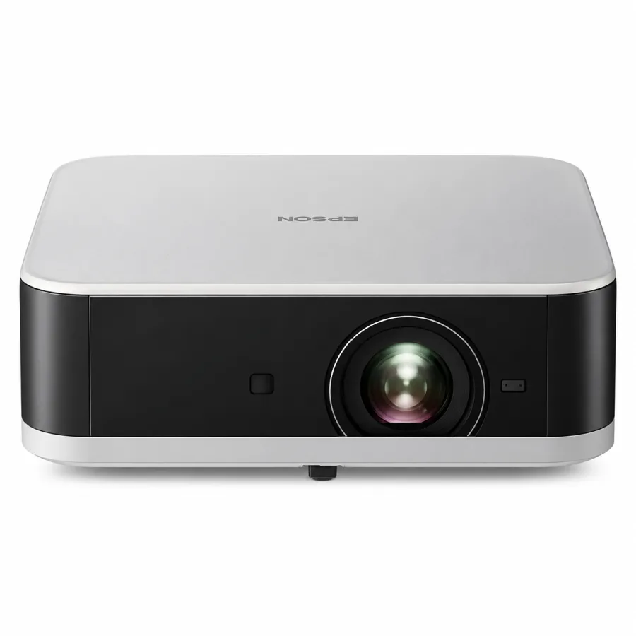 Projetor Epson EF-30 Full HD 3LCD 350 Lúmens com Google TV, Android 14, Chromecast, Dolby Audio, Wi-Fi 6 e Bluetooth, Cinza