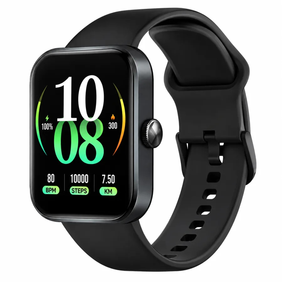 Smartwatch Haylou Watch 4, GPS Integrado, Tela TFT 1,93 Polegadas, Chamadas Bluetooth, IP68, Preto - LS25