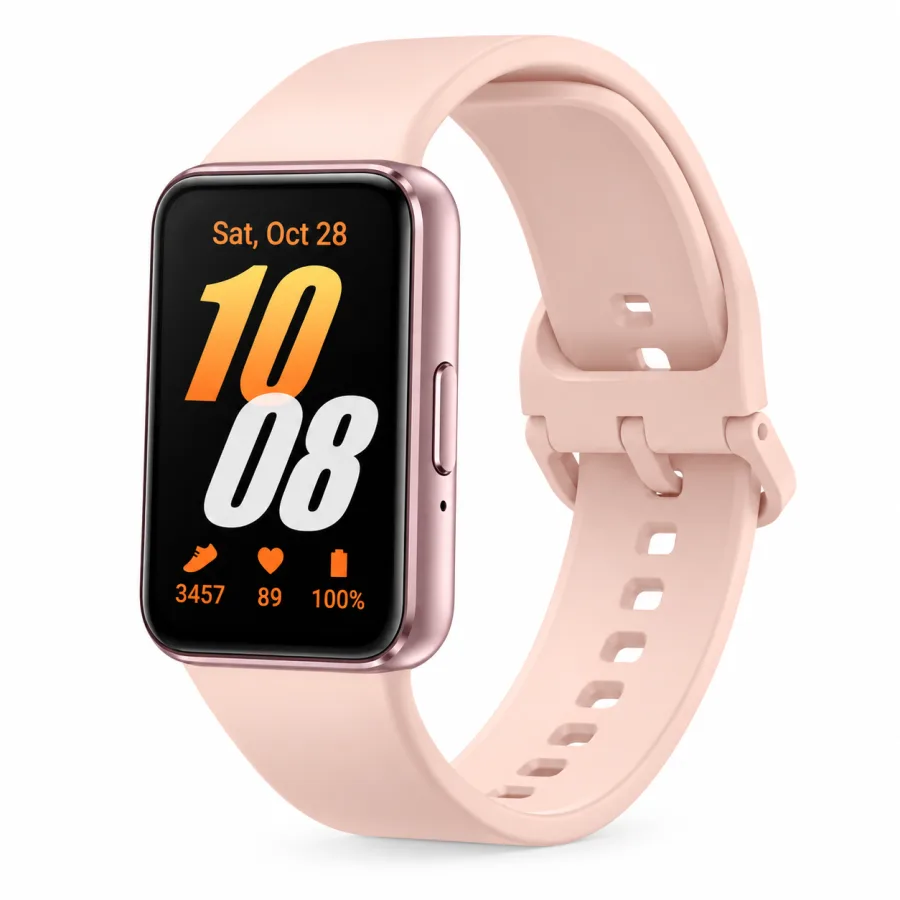 Smartwatch Samsung Galaxy Fit3, Tela AMOLED 1,6 Polegadas, 5 ATM e IP68, Ate 13 Dias de Bateria, Rose - SM-R390