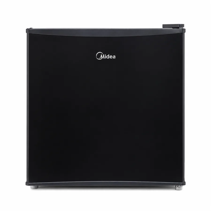 Frigobar Midea 45L Inverter Bivolt Flexi Volt Preto Gaveta Organizadora Prateleira de Vidro Extra Frio MDRD086FGD303