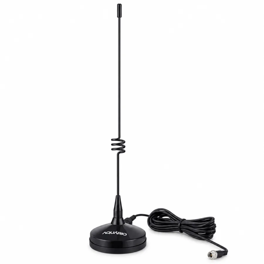 Antena Celular Veicular Quadriband Aquário CM-907S, Base Magnética, Conector SMA Macho, Cabo 3 Metros, para Modem 2G, 3G e 4G