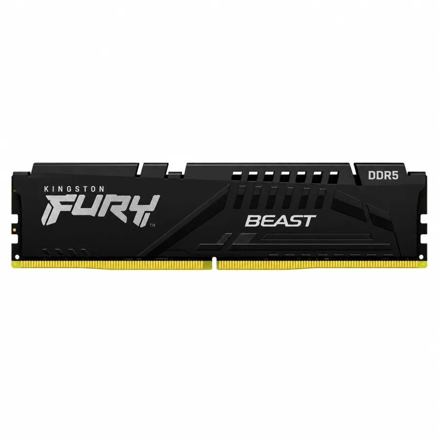 Memória RAM Kingston Fury Beast 16GB DDR5 6000MHz CL36 UDIMM 1,35V Perfil AMD EXPO e Intel XMP 3.0 Preto KF560C36BBE2-16