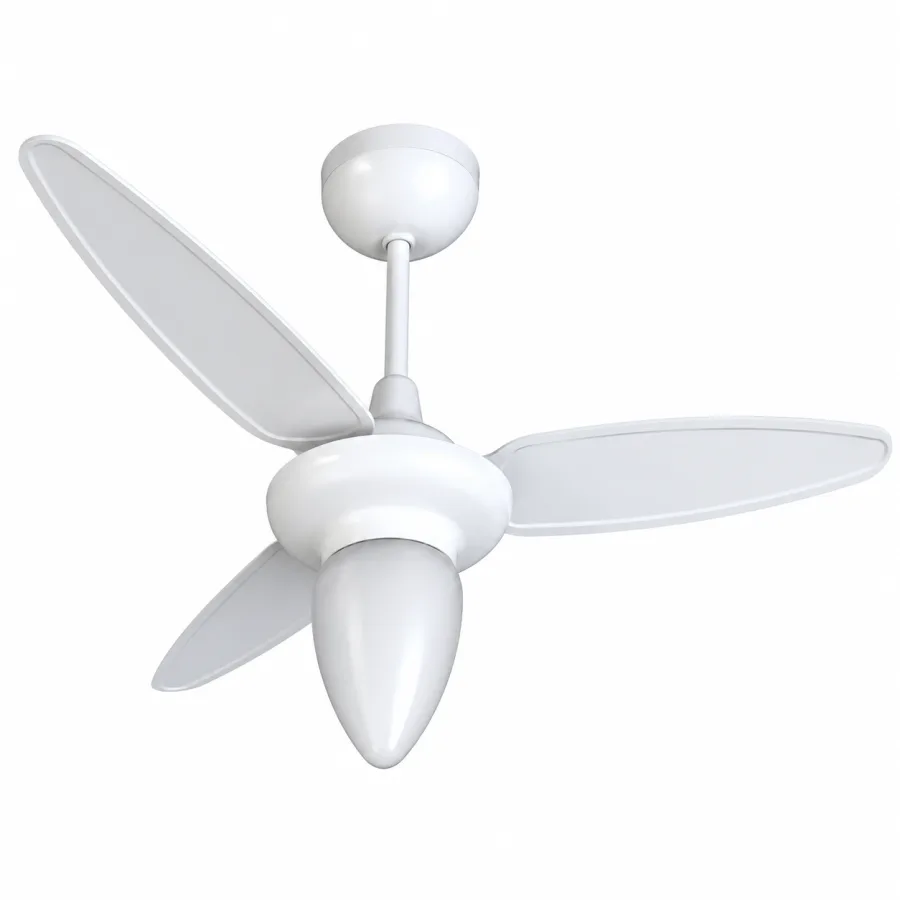 Ventilador de Teto Ventisol Wind Inverter 3 Pás 90cm Controle Remoto Lustre Reversão Procel A Bivolt Branco