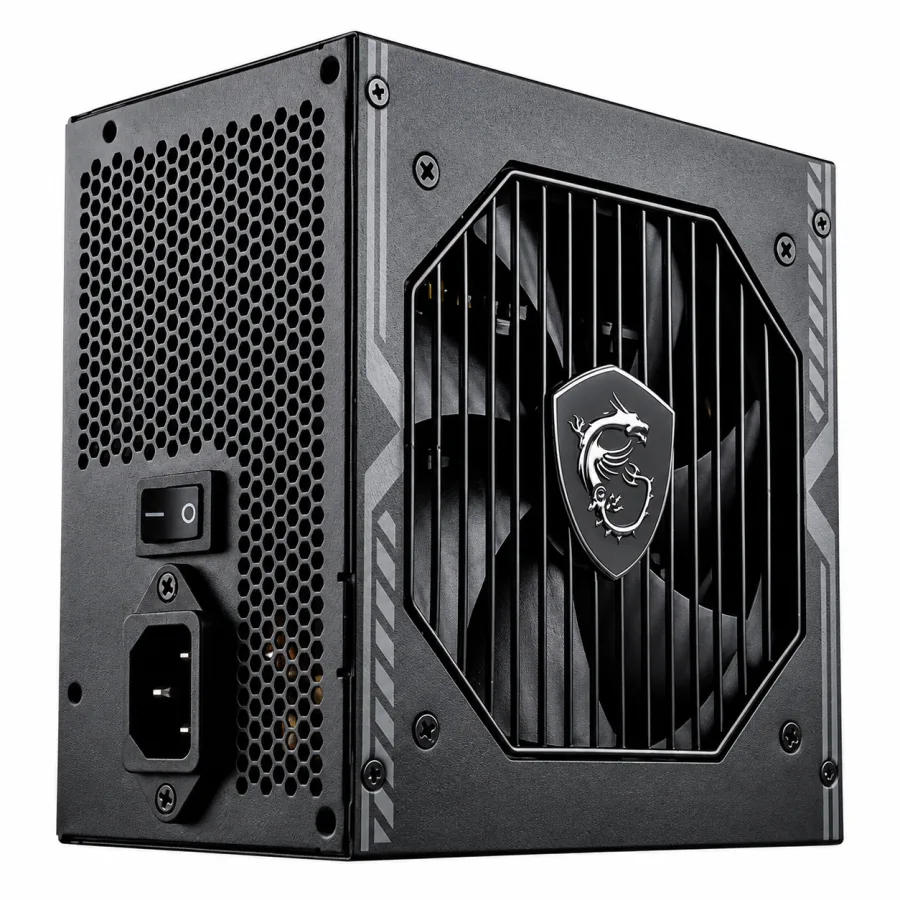 Fonte MSI MAG A650BN 650W 80 Plus Bronze PFC Ativo Bivolt ATX Não Modular Ventoinha 120mm Preta 306-7ZP2B22-CE0