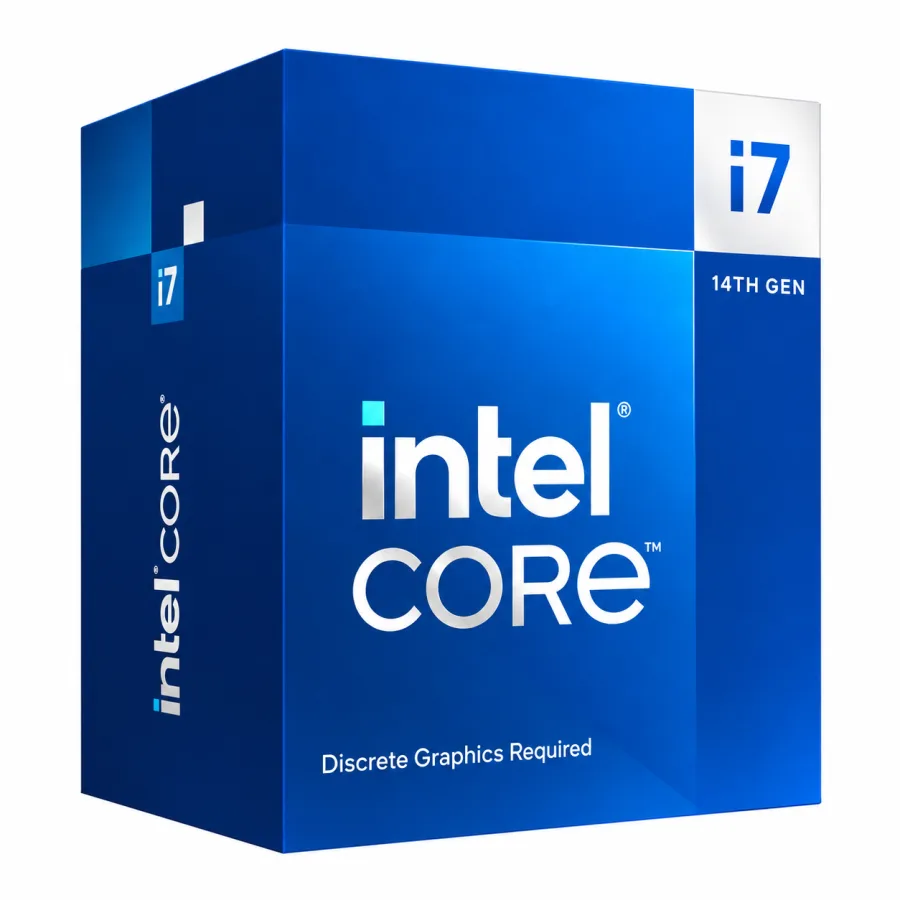 Processador Intel Core i7-14700F 20 Núcleos 28 Threads até 5.4GHz Cache 33MB LGA1700 com Cooler Sem Vídeo Integrado BX8071514700F