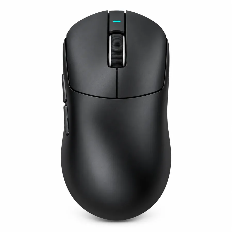 Mouse Gamer Sem Fio Attack Shark X8 Plus 55 g Sensor PAW3395PRO de 40000 DPI Switches Omron Três Modos 2.4 GHz Bluetooth e Cabo Preto