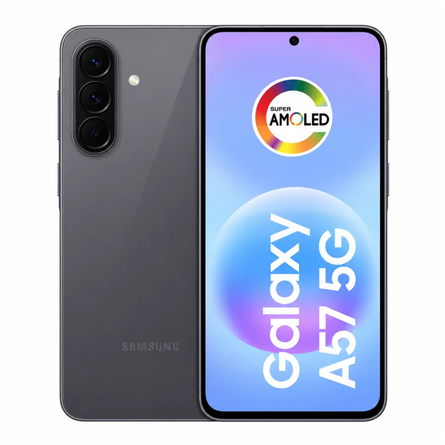 Smartphone Samsung Galaxy A57 5G 128GB, 8GB RAM, Tela 6,7" Super AMOLED Plus 120Hz, Câmera Tripla 50MP com OIS, IP68, Bateria 5000mAh, Cinza