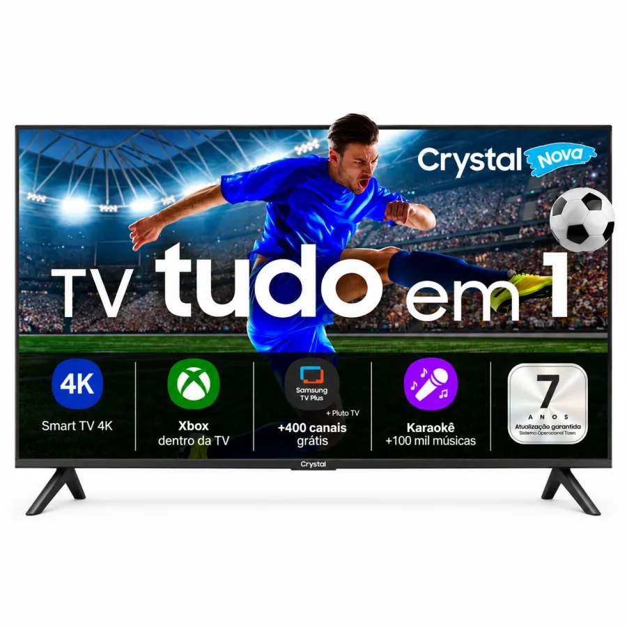 Smart TV Samsung 50 Polegadas Crystal UHD 4K U8600F 2025, HDR10+, Tizen, Xbox Cloud Gaming, Alexa, 3 HDMI, Bluetooth - UN50U8600FGXZD