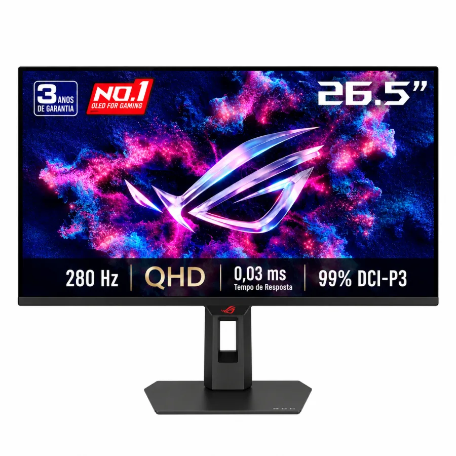 Monitor Gamer ASUS ROG Strix OLED XG27ACDMS 27" QHD, 280Hz, 0.03ms, QD-OLED, HDR400 True Black, USB-C, G-Sync Compatible