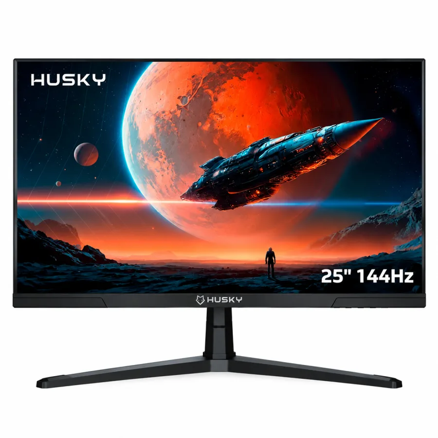 Monitor Gamer Husky Boreal 25 Polegadas Full HD 144Hz, Painel IPS, Adaptive Sync, HDR, Entradas HDMI e DisplayPort - HMG00124PT