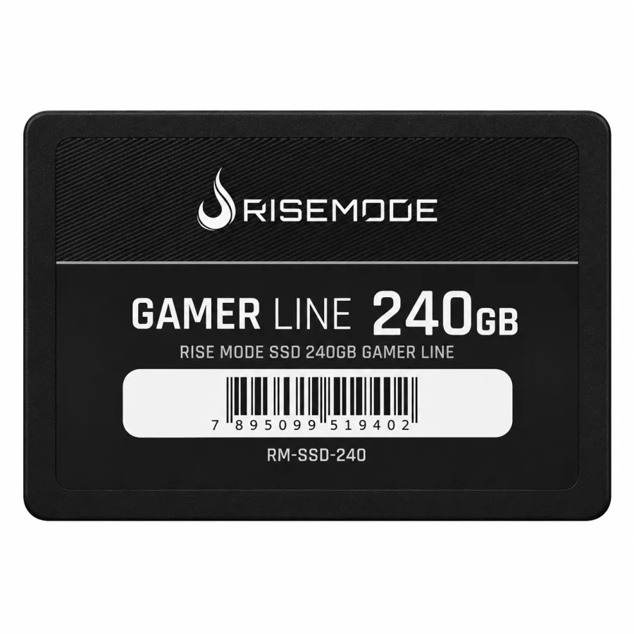 SSD Rise Mode Gamer Line 240GB SATA III 2,5 Polegadas 7mm Leitura 530MB/s Gravação 520MB/s Preto RM-SSD-240