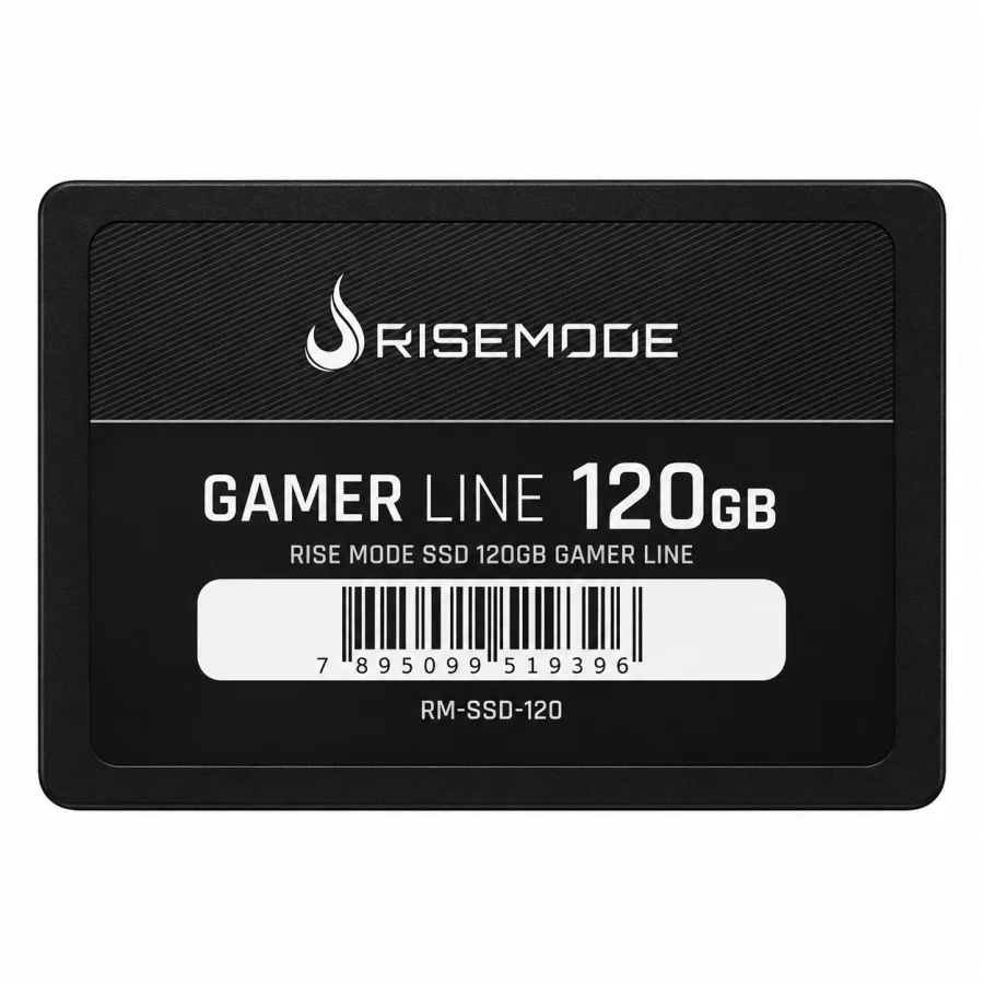 SSD Rise Mode Gamer Line 120GB SATA III 2,5 Polegadas 7mm Leitura 530MB/s Gravação 520MB/s Preto RM-SSD-120