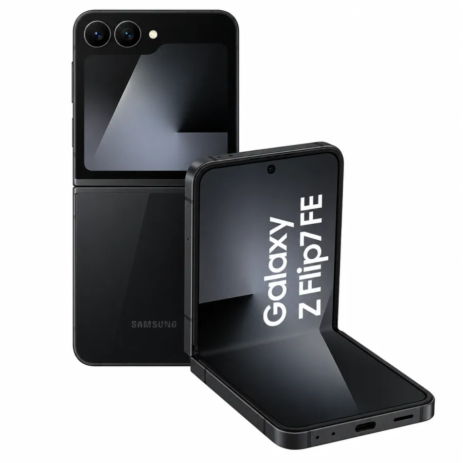 Smartphone Samsung Galaxy Z Flip7 FE 5G 128GB, 8GB RAM, Dobrável, Tela 6,7" AMOLED 120Hz e Tela Externa 3,4", Câmera Dupla 50MP, Preto