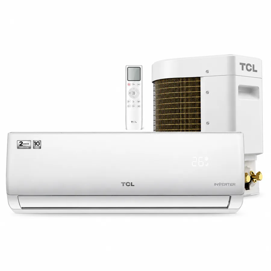 Ar-condicionado Split Hi Wall Inverter TCL Elite GV 9.000 BTUs Frio 220V, Gás R32, Filtro Silver Ion e Carvão Ativado, TAC-09CSGV-INV