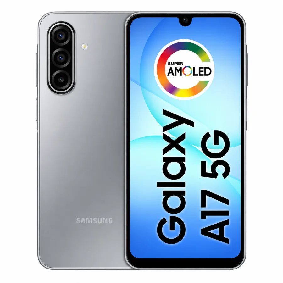 Smartphone Samsung Galaxy A17 5G 128GB, 4GB RAM, Tela 6,7" Super AMOLED 90Hz, Câmera Tripla 50MP com OIS, NFC, Bateria 5000mAh, Cinza