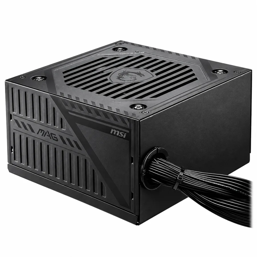 Fonte MSI MAG A600DN 600W 80 Plus White PFC Ativo Bivolt ATX Não Modular Ventoinha 120mm Preta 306-7ZP6B22-809