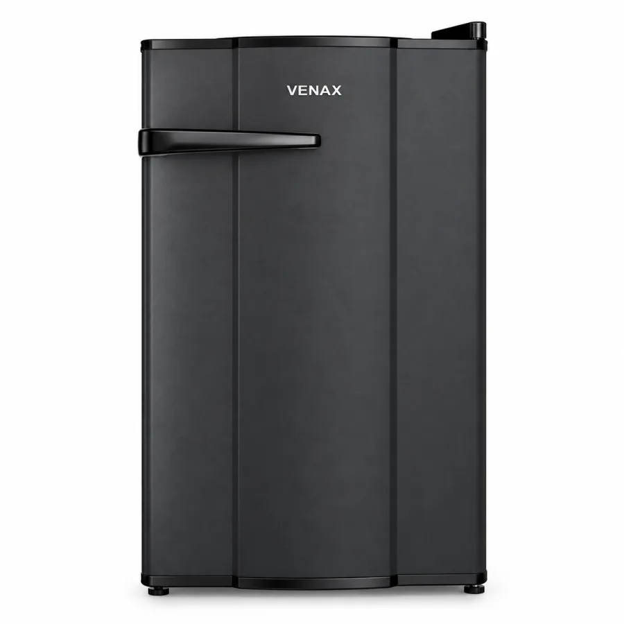 Frigobar Venax NGV-10 82L Preto 1 Porta com Congelador de 12L Compressor R134a 90W Porta-Latas Iluminação Interna