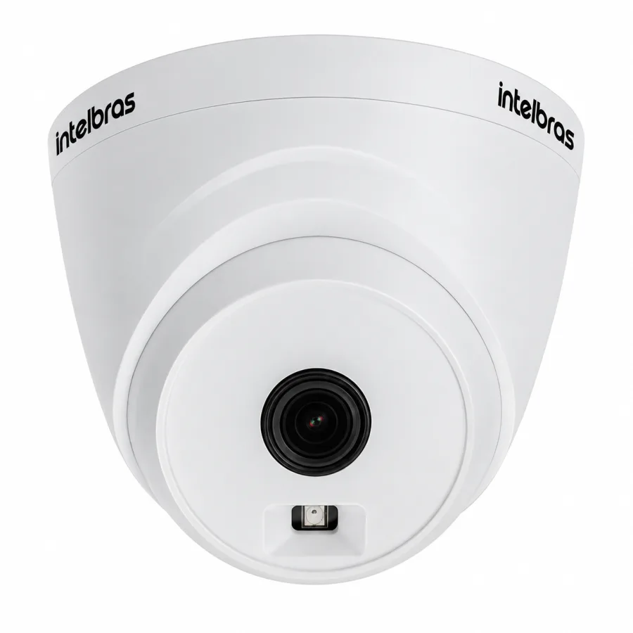 Câmera Dome Intelbras VHL 1120 D G2 HDCVI HD 720p Lente 2,8mm Infravermelho 20m Uso Interno Branca