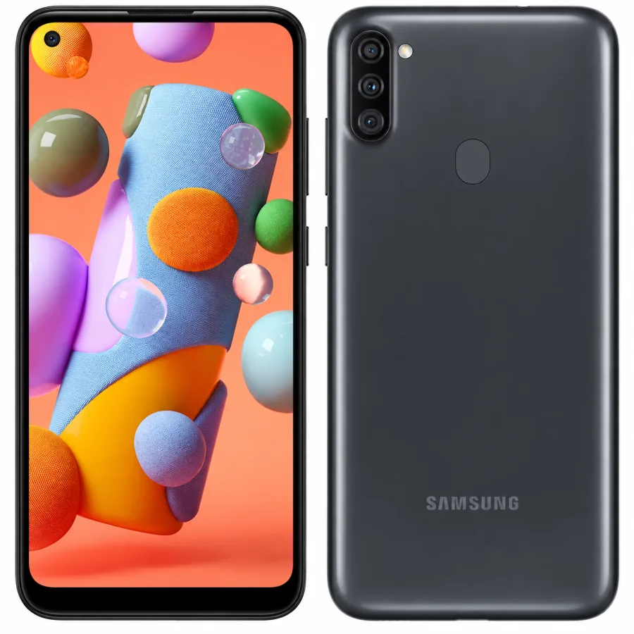 Smartphone Samsung Galaxy A11 4G 64GB, 3GB RAM, Tela 6,4" HD+, Câmera Tripla 13MP, Bateria 4000mAh, Preto