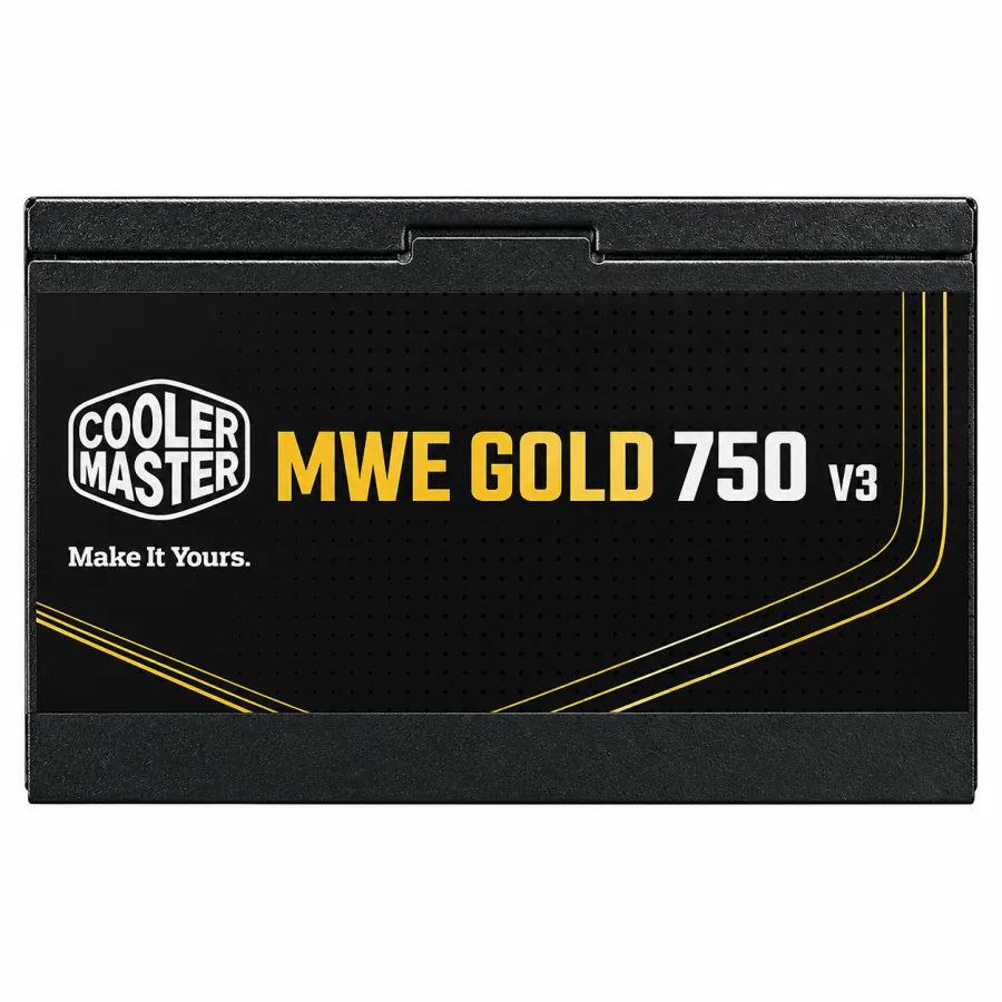 Fonte Cooler Master MWE Gold 750 V3 ATX 3.1 750W 80 Plus Gold PFC Ativo Bivolt Não Modular Conector 12V-2x6