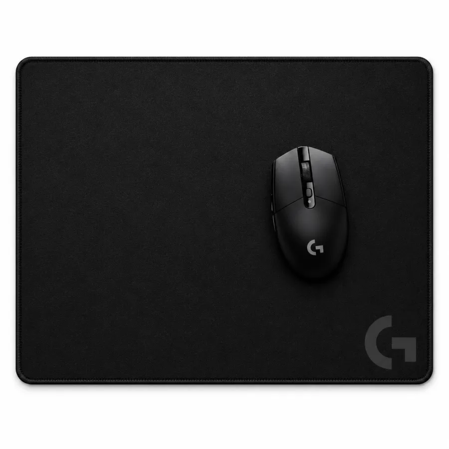 Mousepad Gamer Logitech G G240 340 x 280 mm Ultrafino de 1 mm Superfície de Tecido com Atrito Moderado e Base Antiderrapante Preto