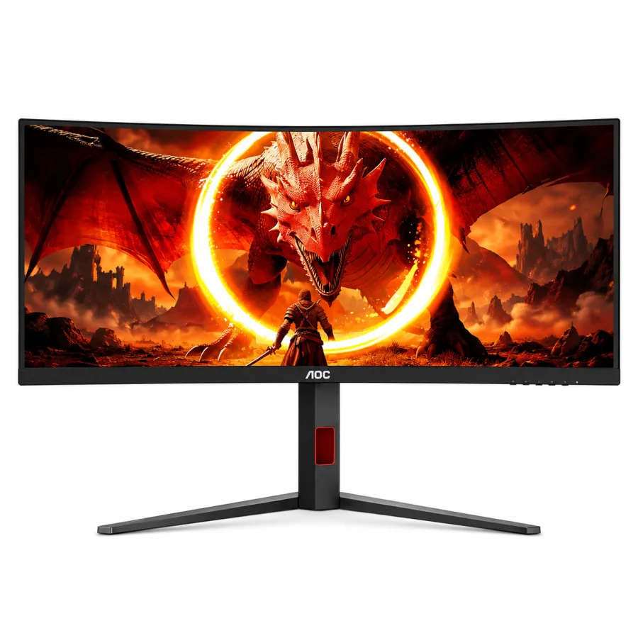 Monitor Gamer Curvo AOC AGON G4 QUAD 34 Ultrawide WQHD 3440x1440 180Hz 0,5ms VA 1500R FreeSync Premium HDR10 U34G4C