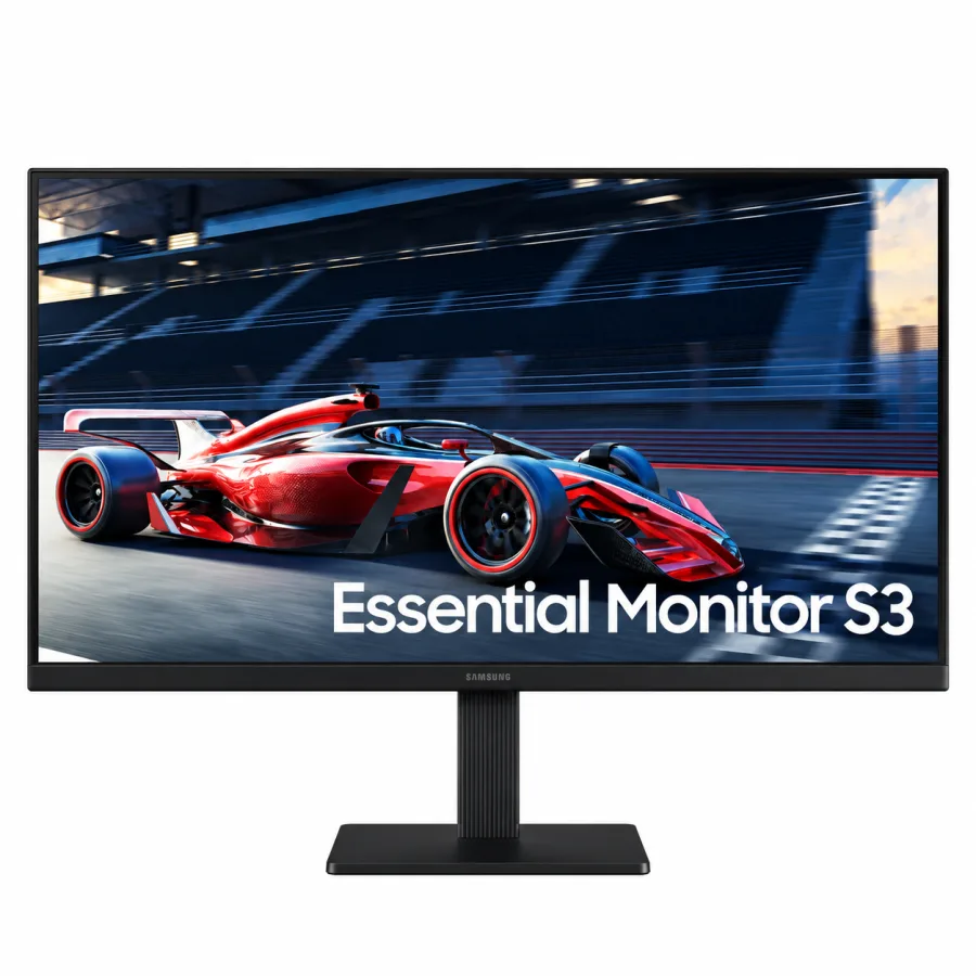 Monitor Samsung Essential S3 24" Full HD, 100Hz, Painel IPS, 5ms, HDMI e VGA, Eye Saver, Flicker Free, Preto - LS24D300GALMZD