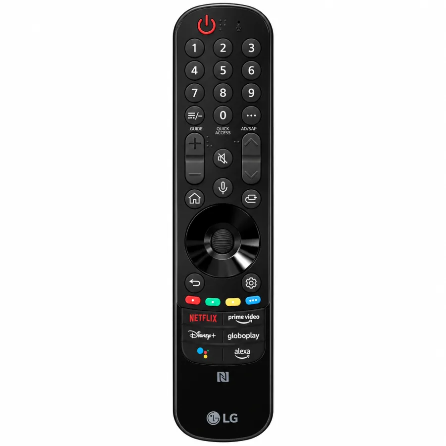 Controle Remoto LG Smart Magic MR22GN Original AKB76040003, Comando de Voz, Ponteiro, NFC, Teclas Netflix e Prime Video