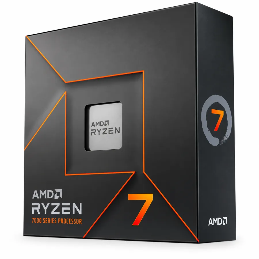 Processador AMD Ryzen 7 7700X 8 Núcleos 16 Threads até 5.4GHz Cache 40MB AM5 Zen 4 com Vídeo Integrado 100-100000591WOF