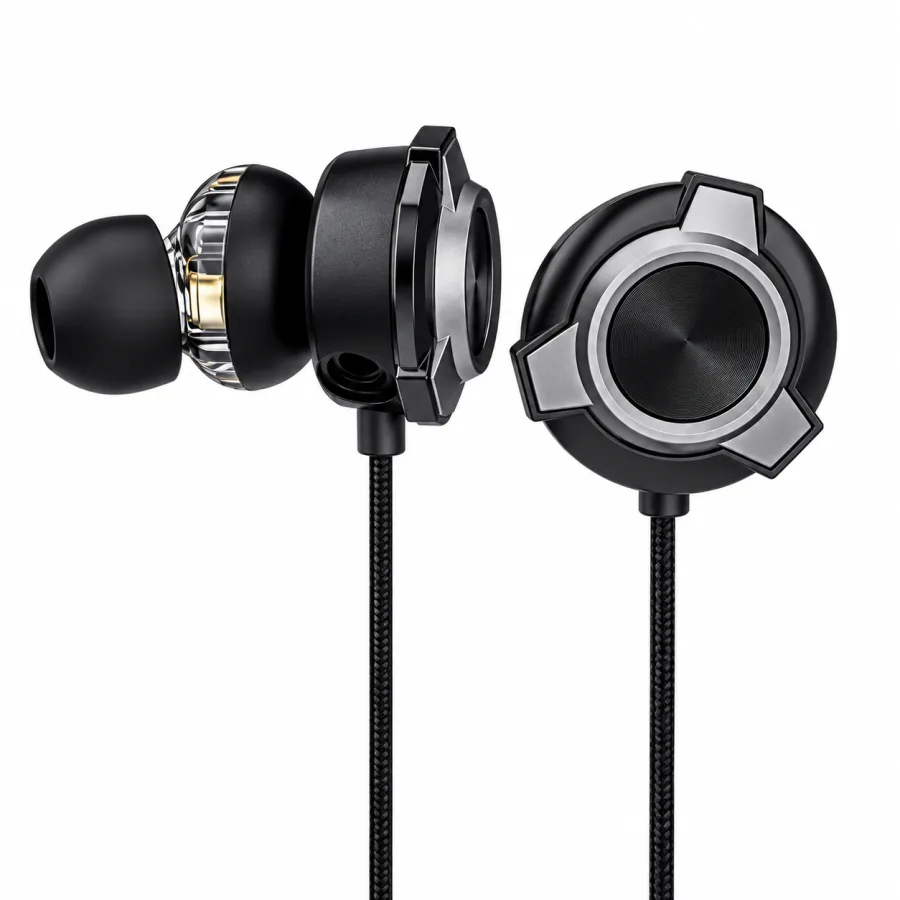 Fone de Ouvido Gamer Intra-auricular Trust GXT 406 Pine 3 Drivers de 6mm por Lado Microfone Boom Destacável P3 3,5mm Cabo Nylon 1,2m Preto