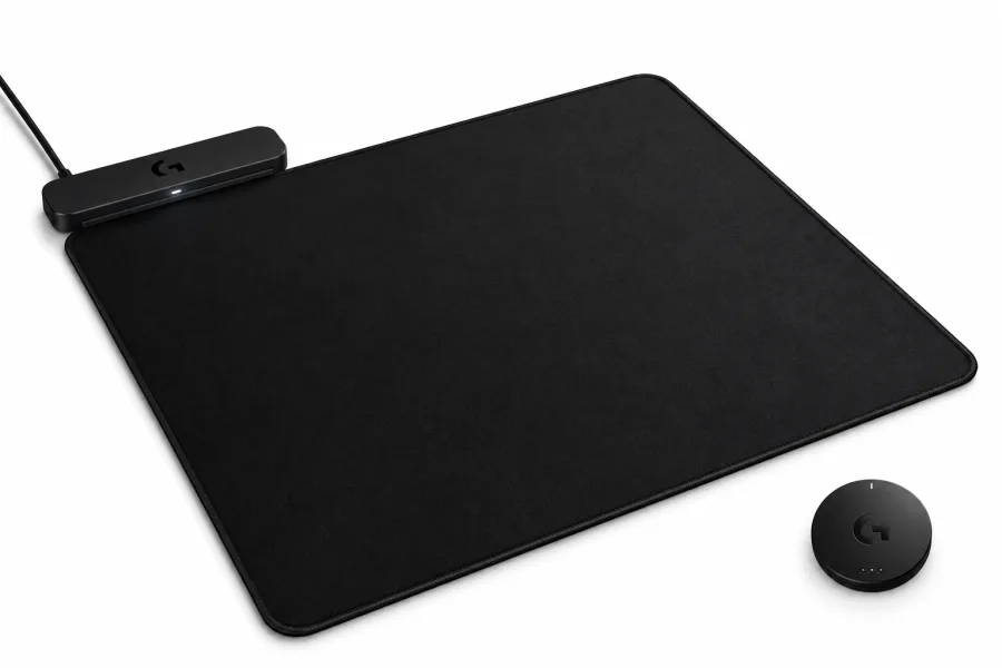 Mousepad Logitech G Powerplay 2 com Carregamento Sem Fio Contínuo 344 x 284 mm Superfície de Tecido para Mouses Logitech G Lightspeed Preto
