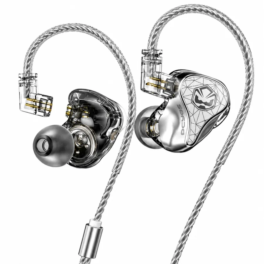 Headset Gamer Intra-auricular PCYes Tyet FPTY1DD Driver 10mm P3 3,5mm com Microfone e Cabo Destacável de 1,6m Cinza